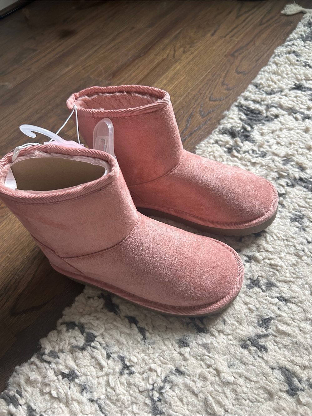 The Children's Place Blush Pink Suede girl Ankle Boots